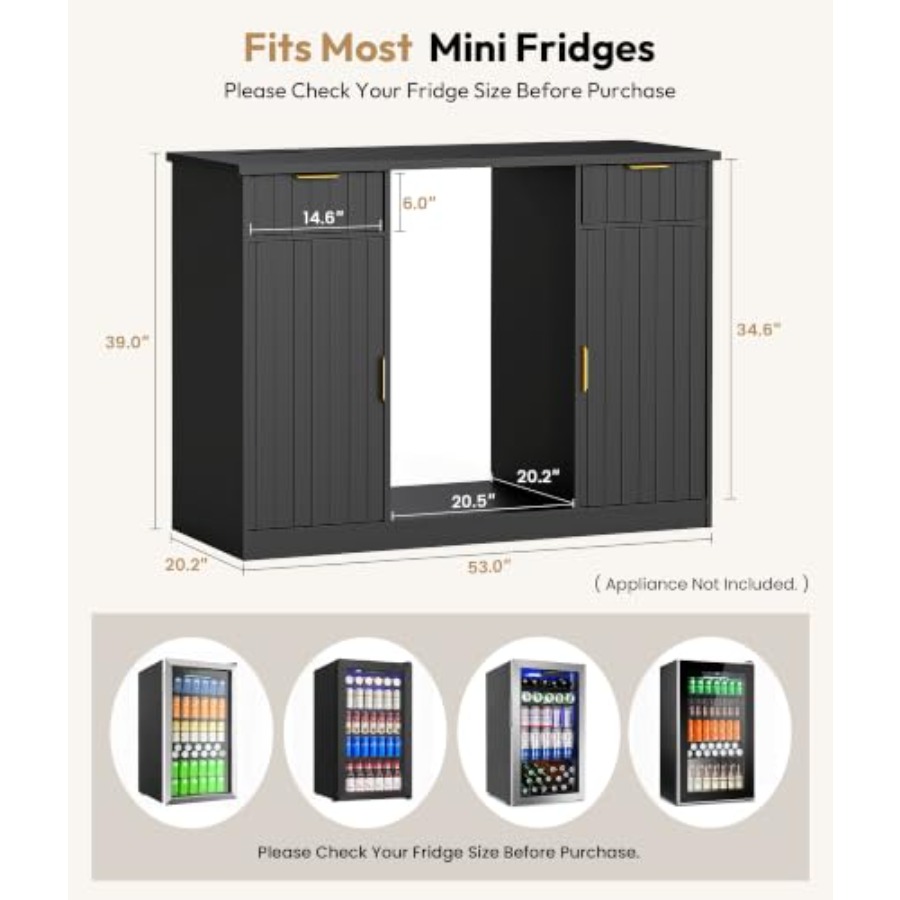 53 cm Kahve Barı Dolabı, Mini  - Home Bar And Fridge incelemesi ve fiyatı
